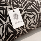 coussin-rectangle-noir-laurier-coton-hc817