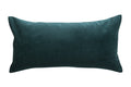 Housse de Coussin Rectangle Velours Vert Corduroy