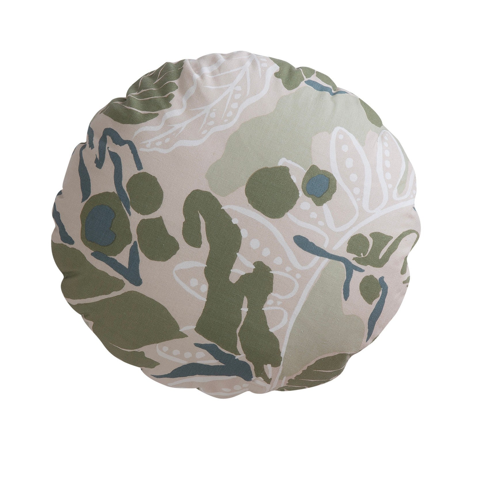 coussin-rond-vert-canopee-coton-hc866